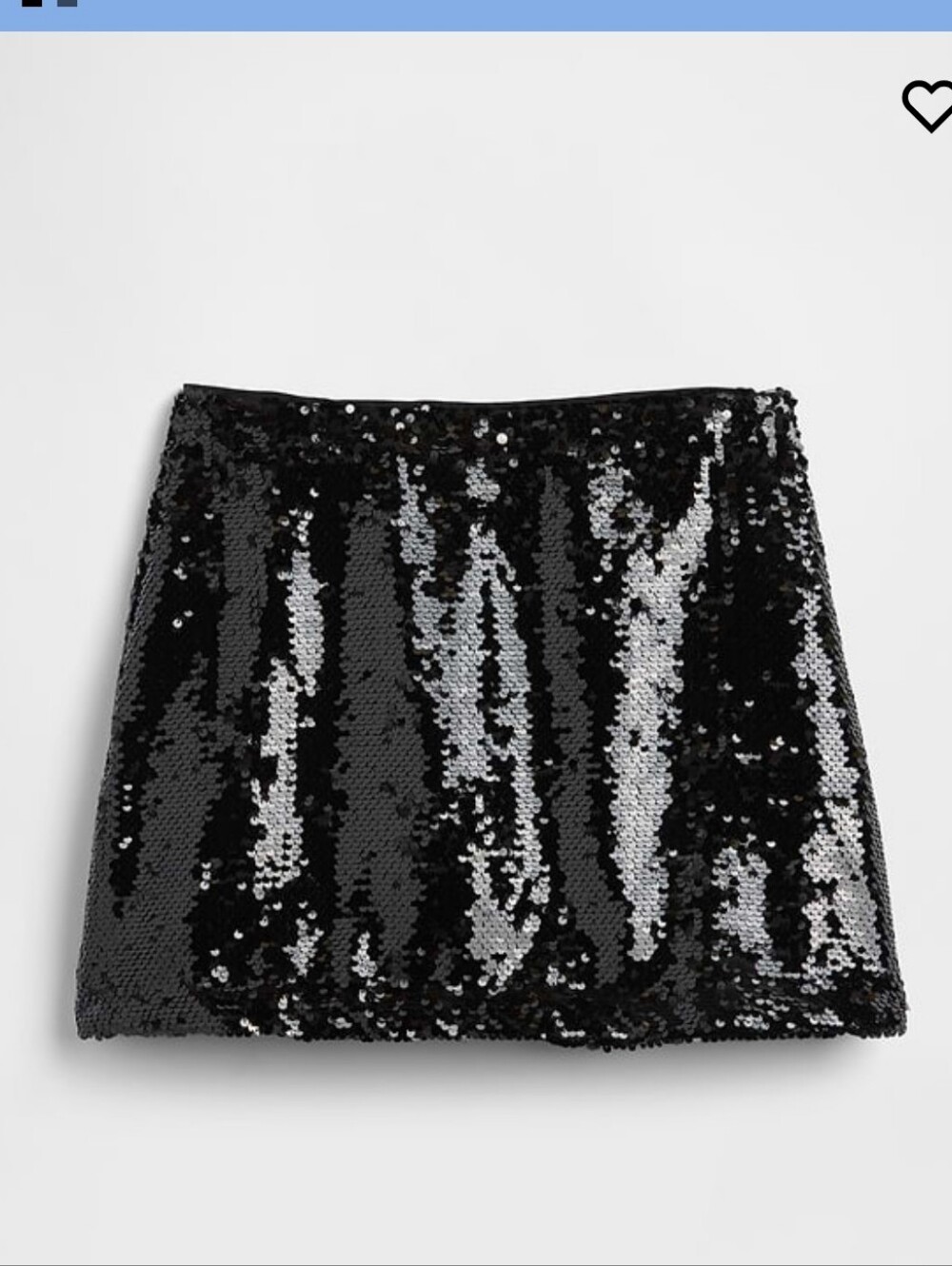 Black Sequin Skort